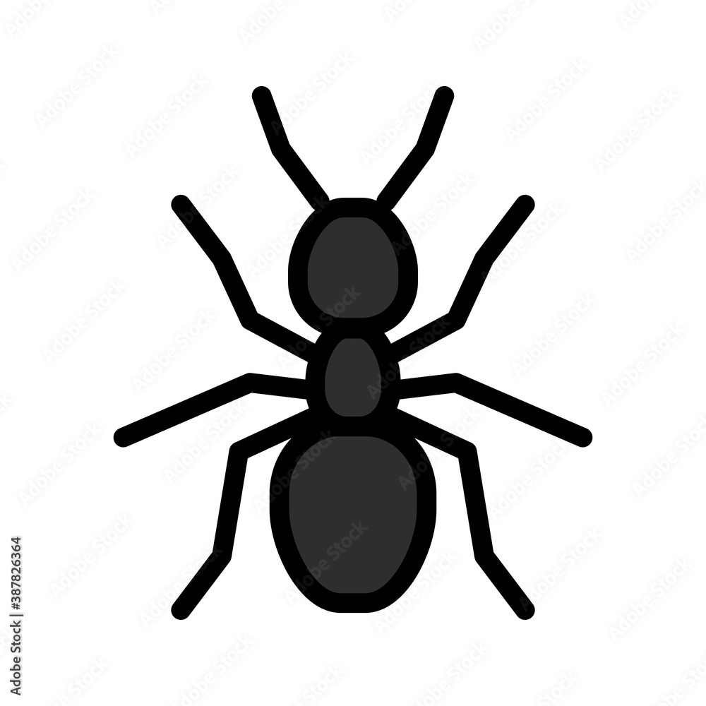 Ant icon vector illustration. bug vector Illustration Ant icon vector illustration. bug vector Illustration