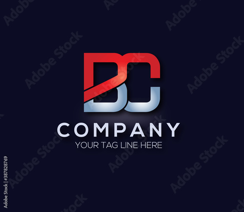 BC Alphabet Modern Logo Design Concept