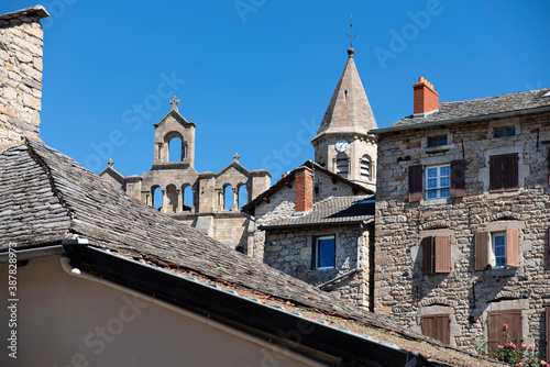 Architecture of an old village in France