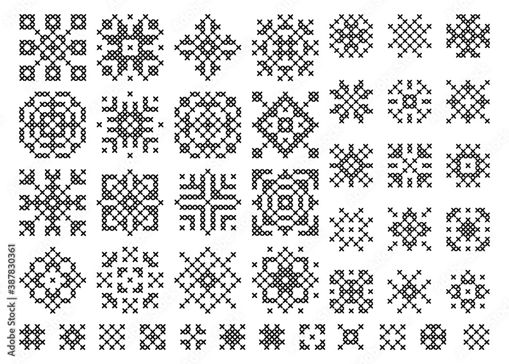 Foto Cross stitch snowflake