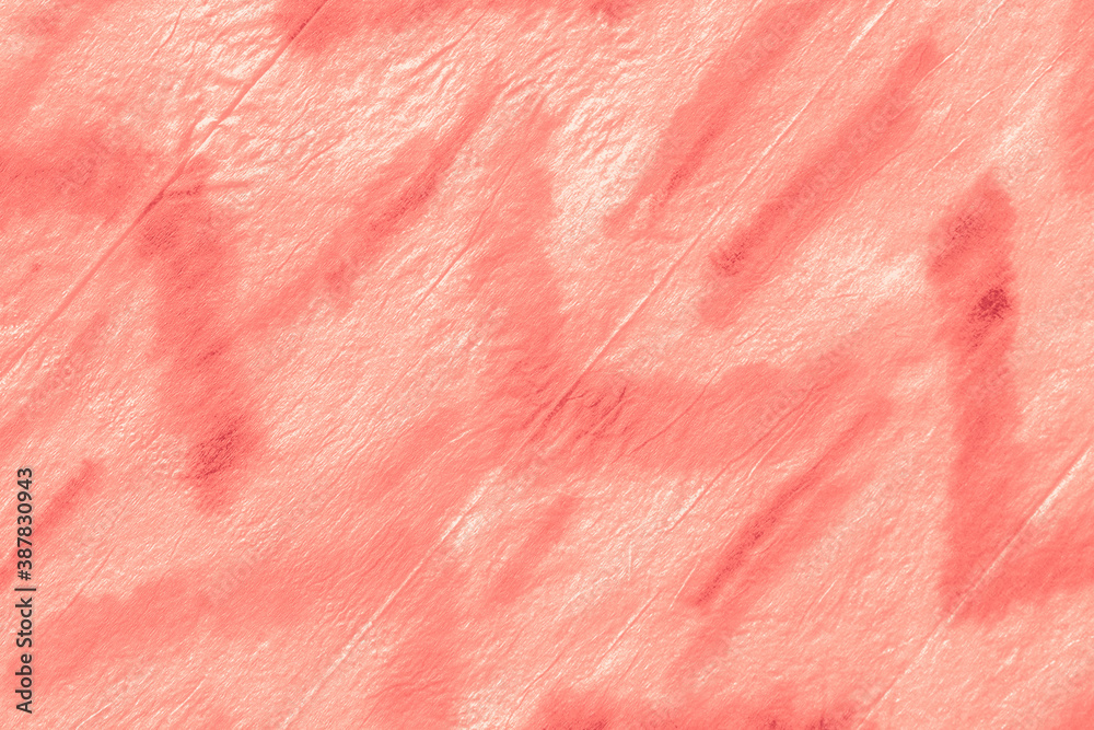 Living Coral Ikat Chevron. Tie Dye Batik Style. Living Coral Ikat Chevron. Tie Dye Batik Style.