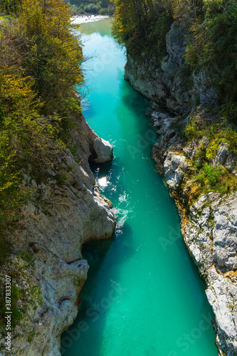 Soca river, Soca Valley, Julian Alps, Municipality of Kobarid, Slovenia, Europe © JUAN CARLOS MUNOZ
