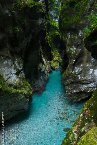 Tolmin Gorges, Soca Valley, Triglav National Park, Julian Alps, Municipality of Tolmin, Slovenia, Europe