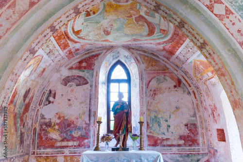 St.Just's Church, Kosec, Julian Alps, Municipality of Kobarid, Slovenia, Europe photo