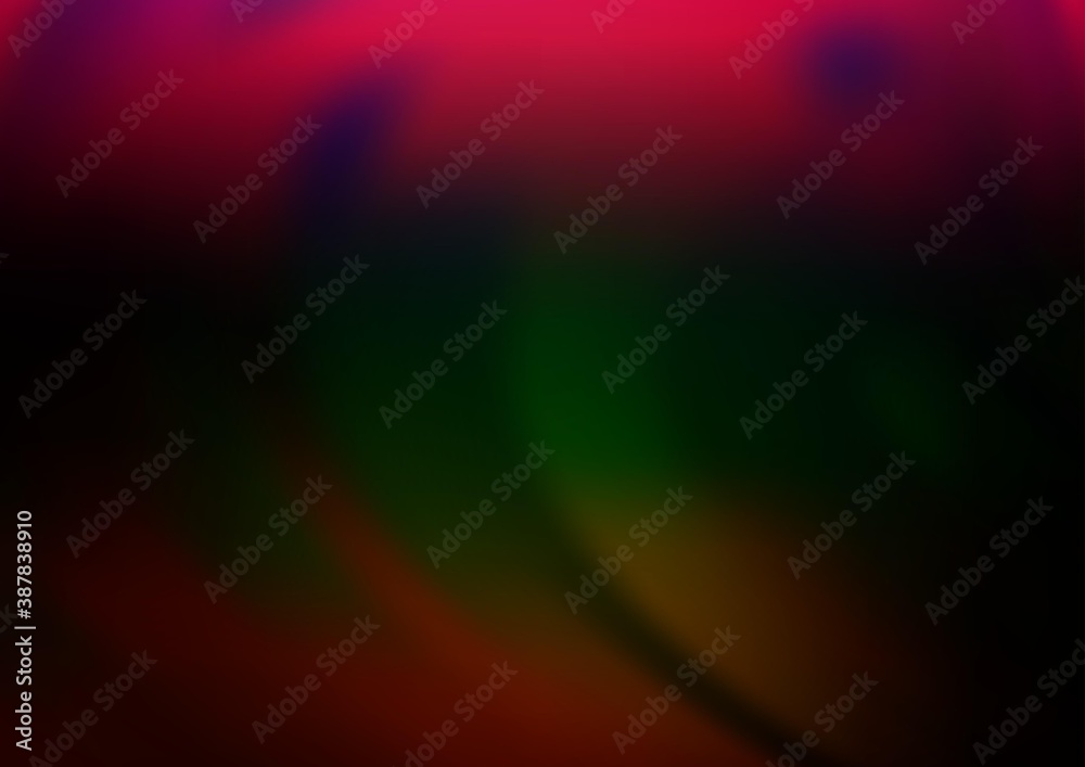 Fototapeta premium Dark Multicolor, Rainbow vector modern elegant background.