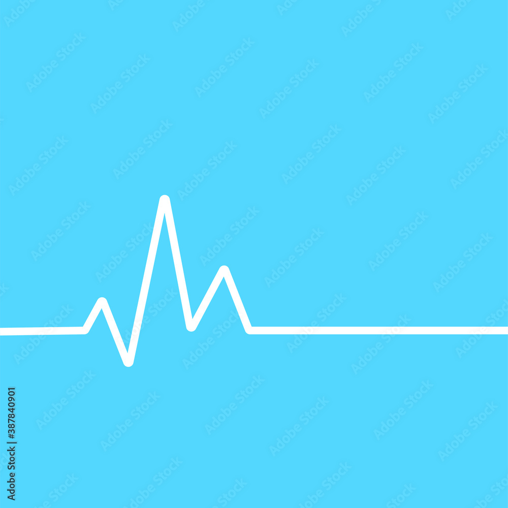 Heart beat, cardiogram icon - Vector Heart beat, cardiogram icon - Vector
