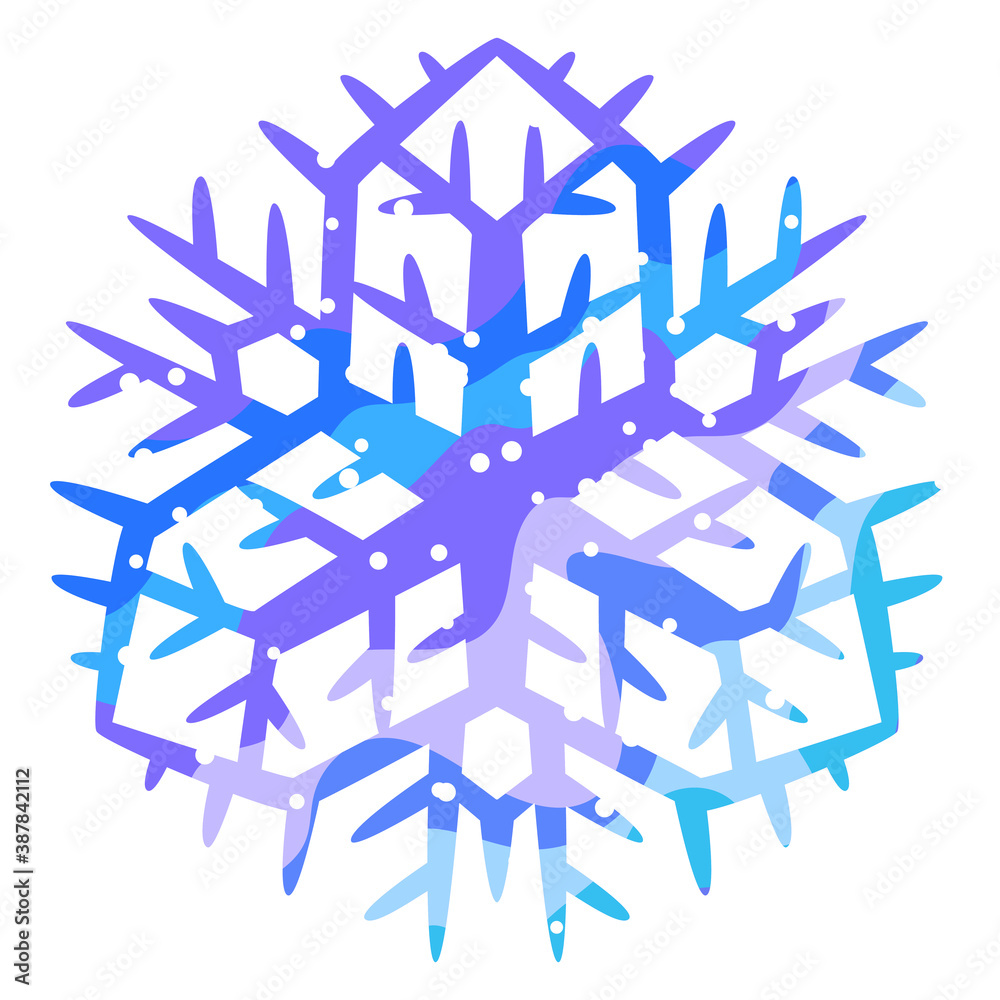 Winter abstract snowflake. Winter abstract snowflake.