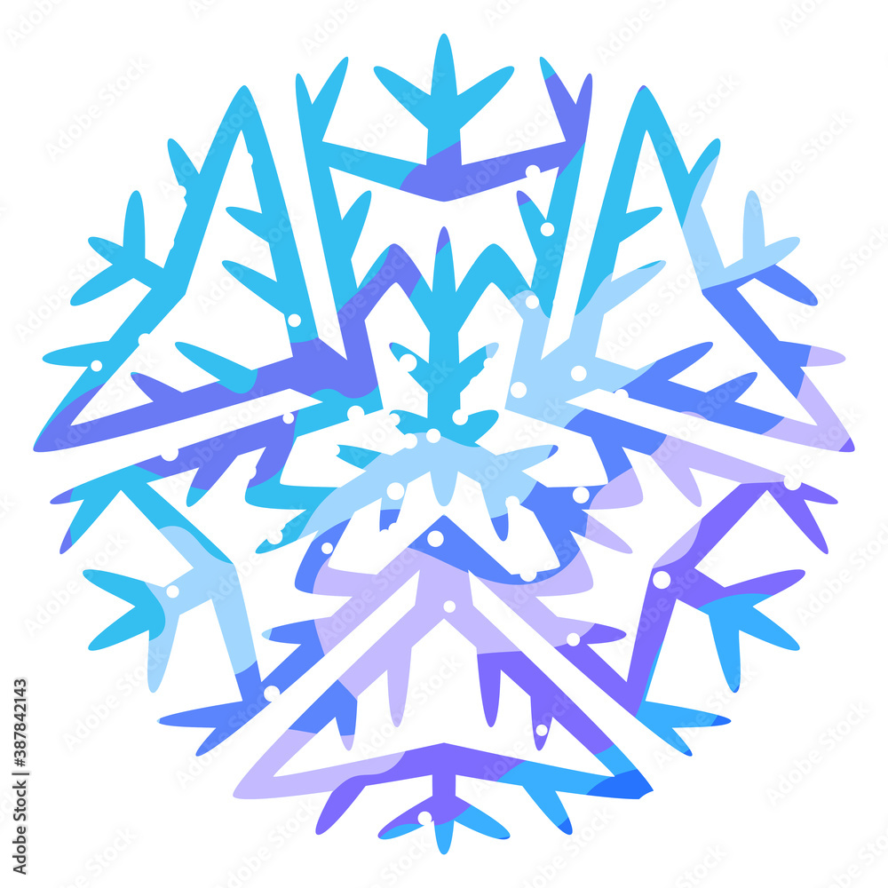 Winter abstract snowflake. Winter abstract snowflake.