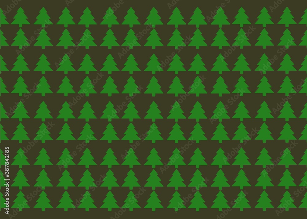 seamless pattern of tree 