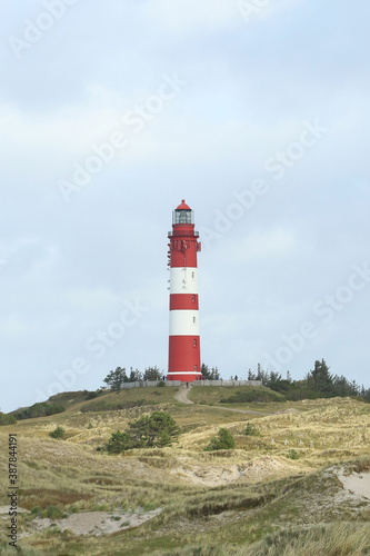 Lighthouse  Isle of Amrum  North Frisian islands  Schleswig-Holstein  Germany