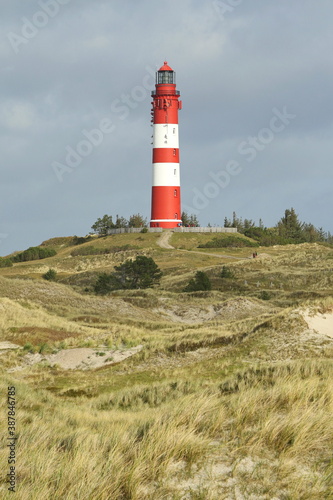 Lighthouse  Isle of Amrum  North Frisian islands  Schleswig-Holstein  Germany