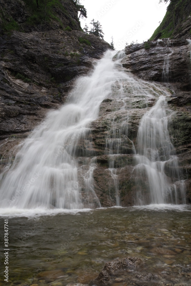 Obraz premium Wasserfall in der Jachenau