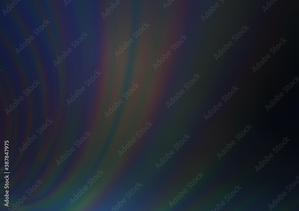 Naklejka premium Dark BLUE vector abstract blurred template.