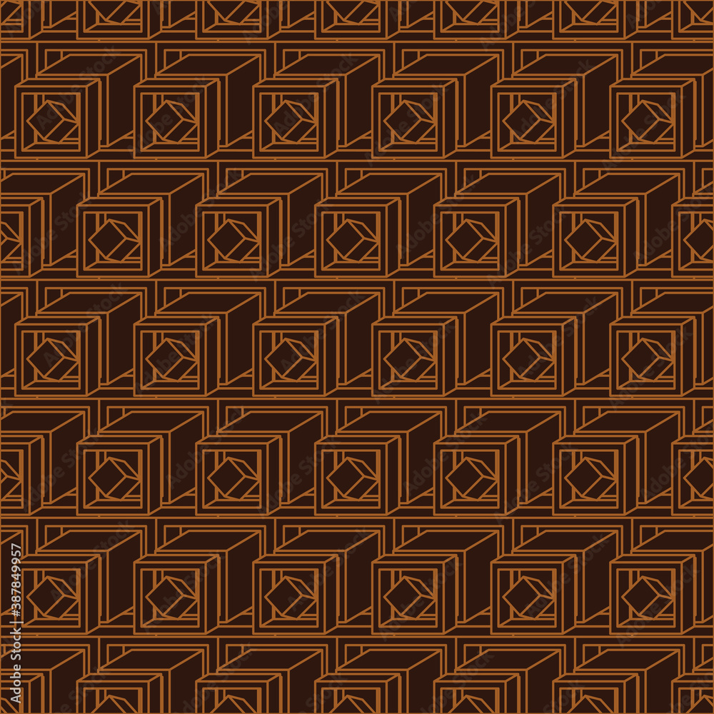 Fototapeta premium Abstract seamless background. Noise structure with cubes