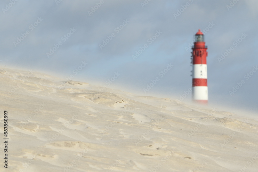 Lighthouse, Isle of Amrum, North Frisian islands, Schleswig-Holstein, Germany Lighthouse, Isle of Amrum, North Frisian islands, Schleswig-Holstein, Germany