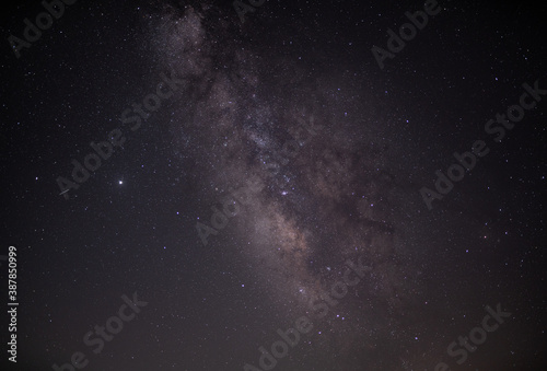 galactic center at night