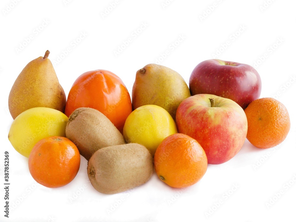 various multicolor fruits as tasty vegetarian food various multicolor fruits as tasty vegetarian food