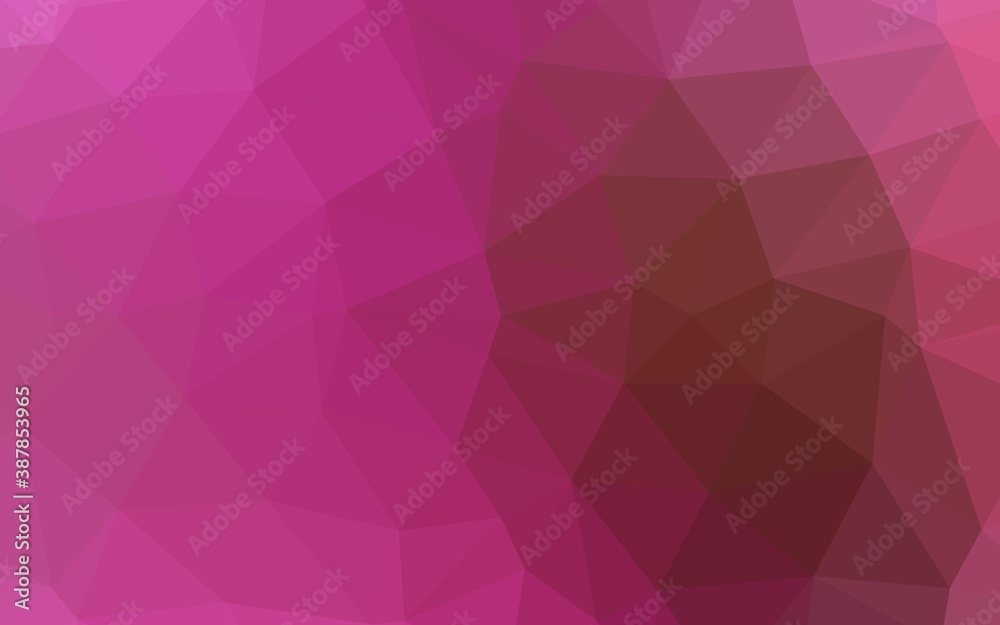 Light Pink vector triangle mosaic template. Light Pink vector triangle mosaic template.