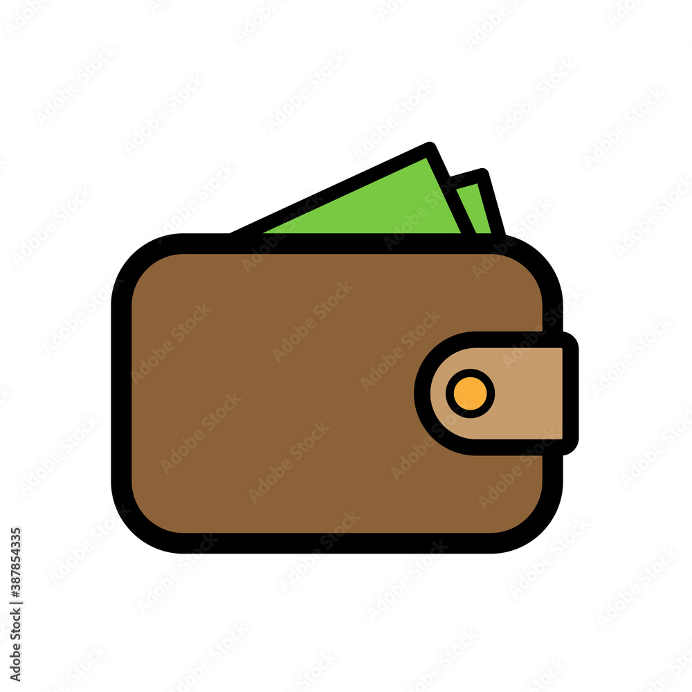 Wallet icon financial concept design vector illustration Wallet icon financial concept design vector illustration