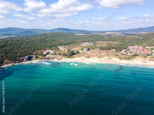 Fototapeta Naklejka Na Ścianę i Meble -  Aerial view of Smokinya Beach near Sozopol, Bulgaria