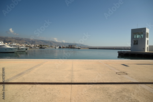 Manfredonia Harbor by Morning With Sunny Blue Clear Sky at Summer, Apulia, Italy © FabriZiock