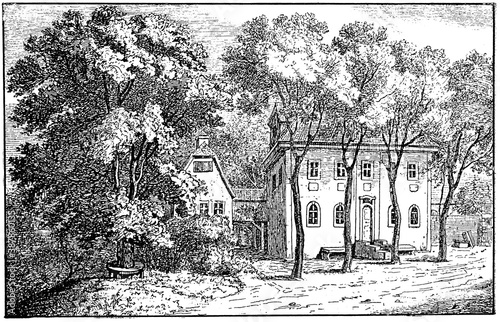 Billede på lærred Tiefurt House (Schloss Tiefurt) is a home on the Ilm river in the Weimar