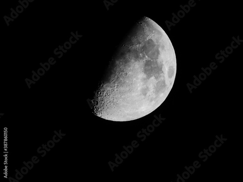 moon on black, dark sky, white moon on black sky 