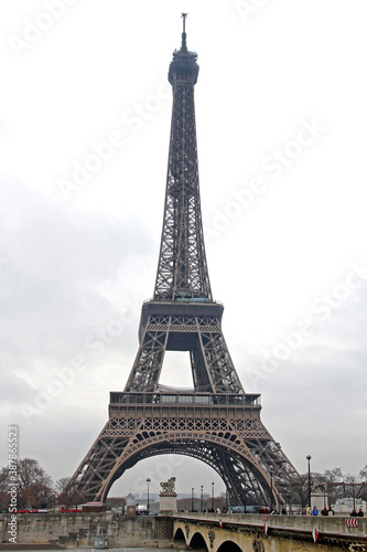 Eiffel Tower Paris France Winter