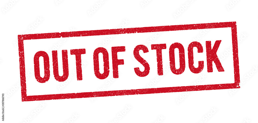 Vector illustration of the word Out Of Stock red ink stamp Vector illustration of the word Out Of Stock red ink stamp