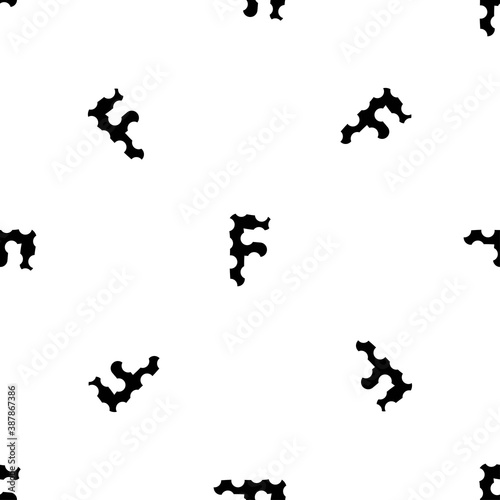 Outline seamless pattern with the letter of the English alphabet on a white background. Beautiful font in a flat style. Geometric letter print.
Stock vector illustration for design, decor, fabric