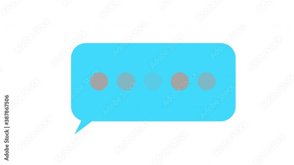 Bubble Chat Illustration Bouncing on Solid White Background and Green Screen Bubble Chat Illustration Bouncing on Solid White Background and Green Screen