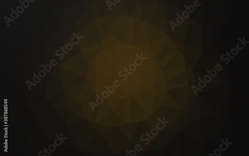 Dark Black vector abstract polygonal layout.