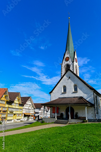 Reformierte Kirche Hundwil im Kanton Appenzell Ausserrhoden, Schweiz