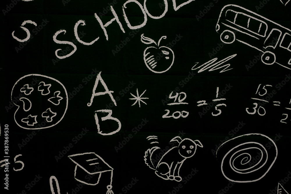 Background of painted school board, Back to school concept. Background of painted school board, Back to school concept.