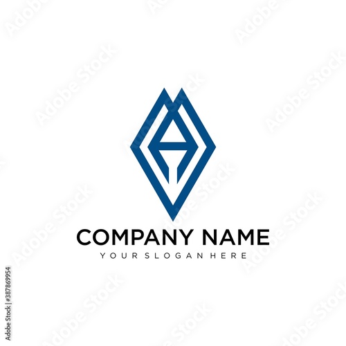 Free Download Letter A line logo design. Linear creative minimal monochrome monogram symbol. Universal elegant vector sign design. Premium business logotype. Graphic alphabet symbol for corporate business identity - GFXLoad