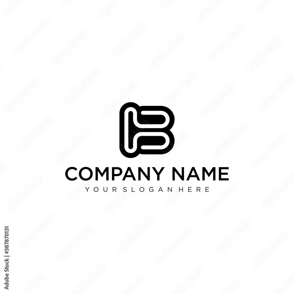 Letter B line logo design. Linear creative minimal monochrome monogram symbol. Universal elegant vector sign design. Premium business logotype. Graphic alphabet symbol for corporate business identity Letter B line logo design. Linear creative minimal monochrome monogram symbol. Universal elegant vector sign design. Premium business logotype. Graphic alphabet symbol for corporate business identity