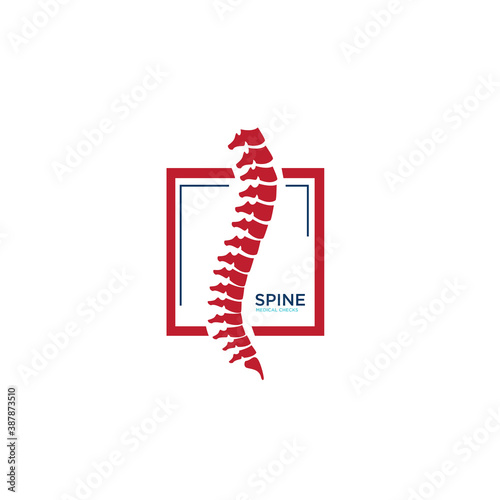 spine health logo designs simple and modern look for medicine or hospital