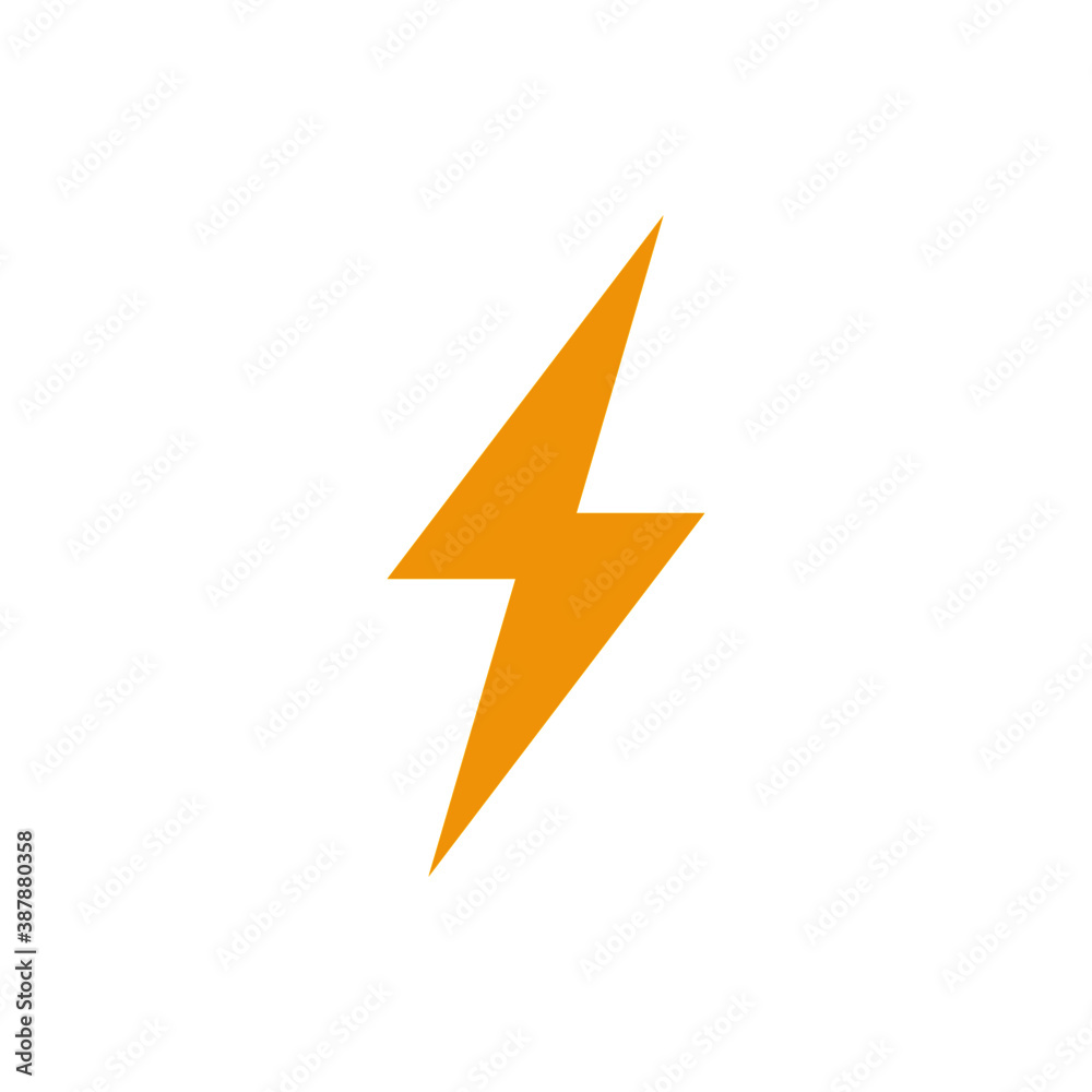 Black Thunder and Bolt Lighting Flash Icons Set. Flat Style Black Thunder and Bolt Lighting Flash Icons Set. Flat Style
