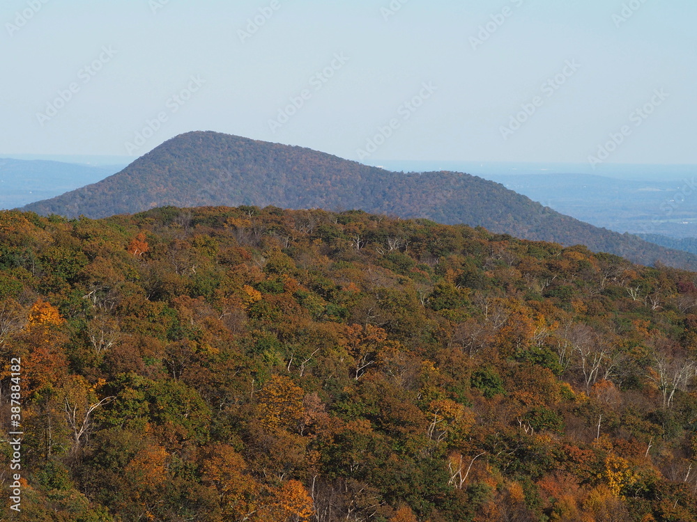 beautiful Shenandoah valley and mountains in the fall