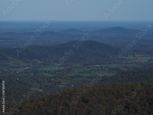 beautiful Shenandoah valley and mountains in the fall