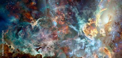 Cosmic art. Science fiction wallpaper. Elements of this image furnished by NASA