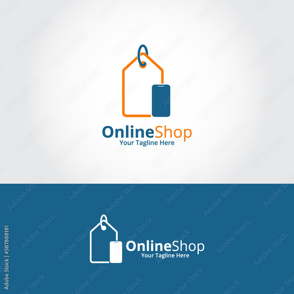 Online Shop Logo designs Template. Illustration vector graphic of smartphone and shop bag combination logo design concept. Perfect for Ecommerce, sale, discount or store web element.Online Shop Logo Online Shop Logo designs Template. Illustration vector graphic of smartphone and shop bag combination logo design concept. Perfect for Ecommerce, sale, discount or store web element.Online Shop Logo