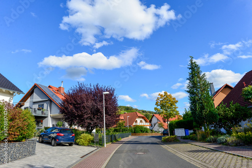 Neubausiedlung in Albstadt (Alzenau) im unterfränkischen Landkreis Aschaffenburg