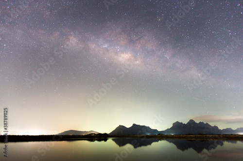 Milky Way over the lake 