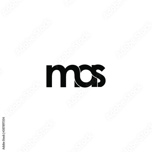 mas letter original monogram logo design