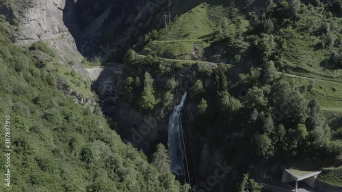 Canyon in the mountains, Switzerland