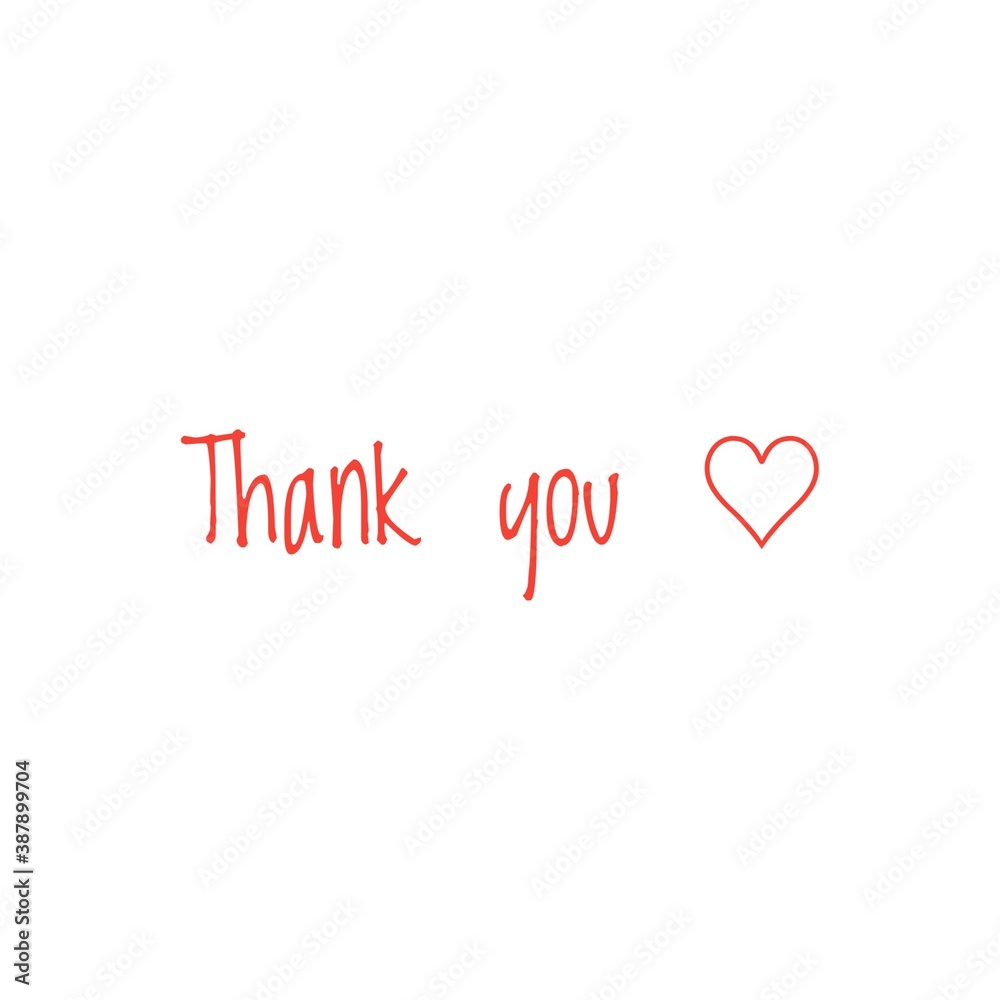 Thank You Word Illustration / Lettering / Sign /To print /For web/app / Design Thank You Word Illustration / Lettering / Sign /To print /For web/app / Design
