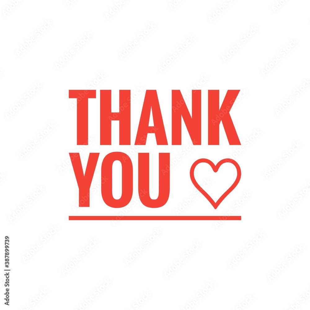 Thank You Word Illustration / Lettering / Sign /To print /For web/app / Design Thank You Word Illustration / Lettering / Sign /To print /For web/app / Design