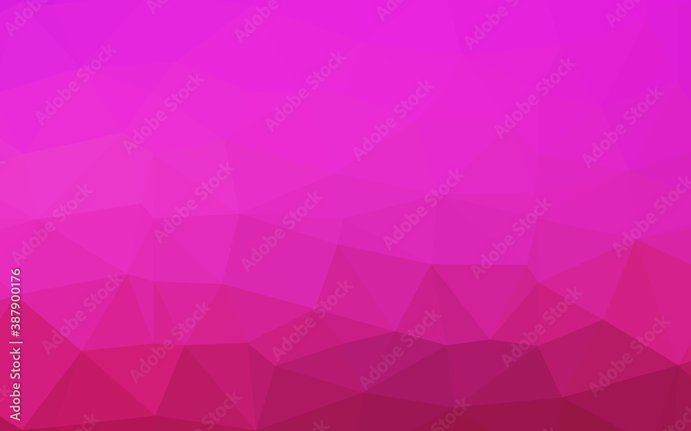 Light Pink vector triangle mosaic cover.
