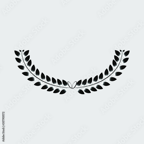 wreaths circular  wheat and wreaths depicting an award  achievement  heraldry  nobility. Vector illustration
